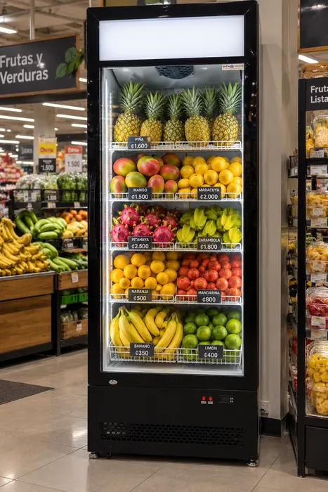 US-600 · Frutas en supermercado